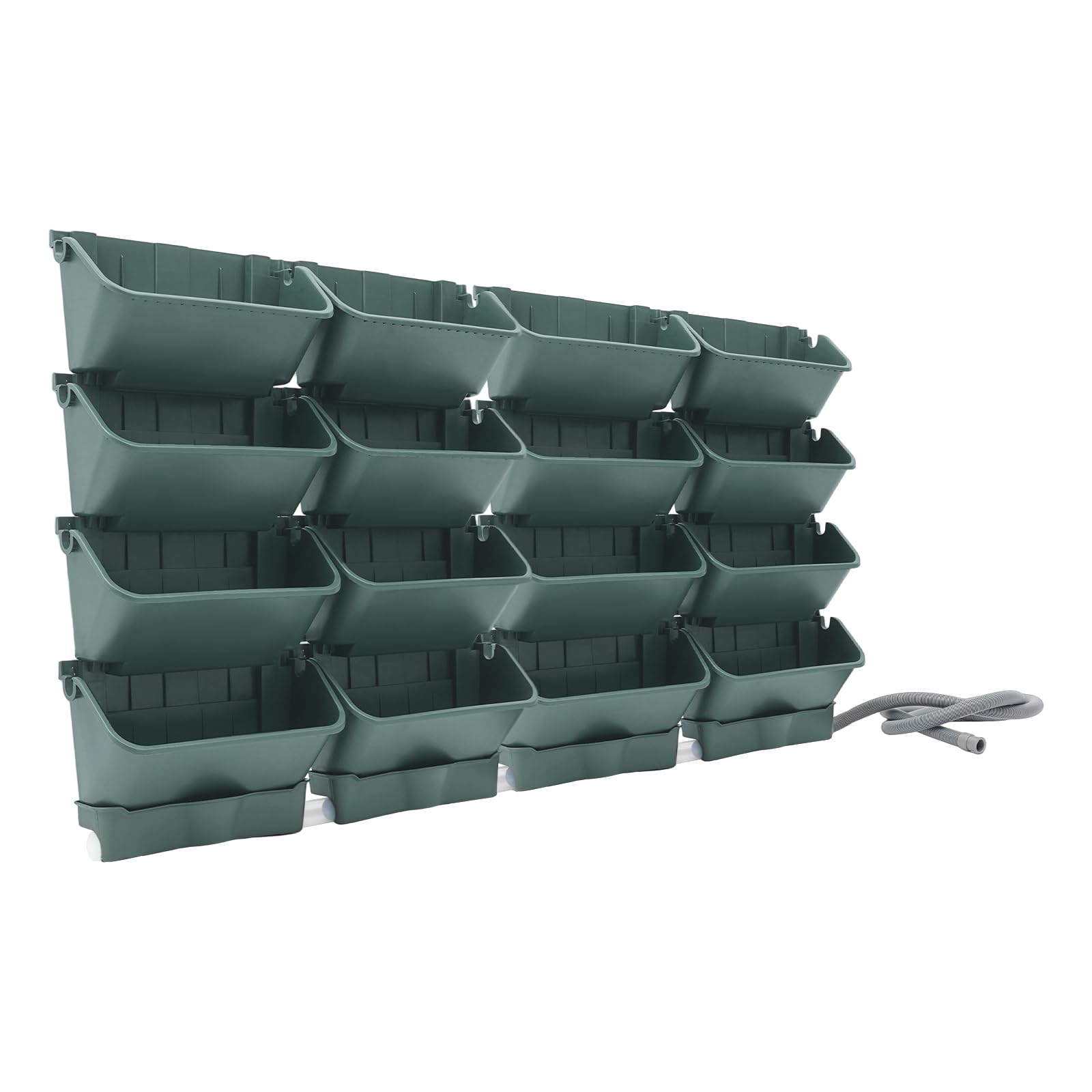 wall self watering planter Vertical Wall Planter with 16 Self-Watering Pots – The Happy Gardening Life