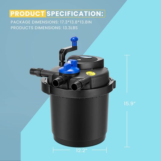 Pressurized Biological Pond Filter