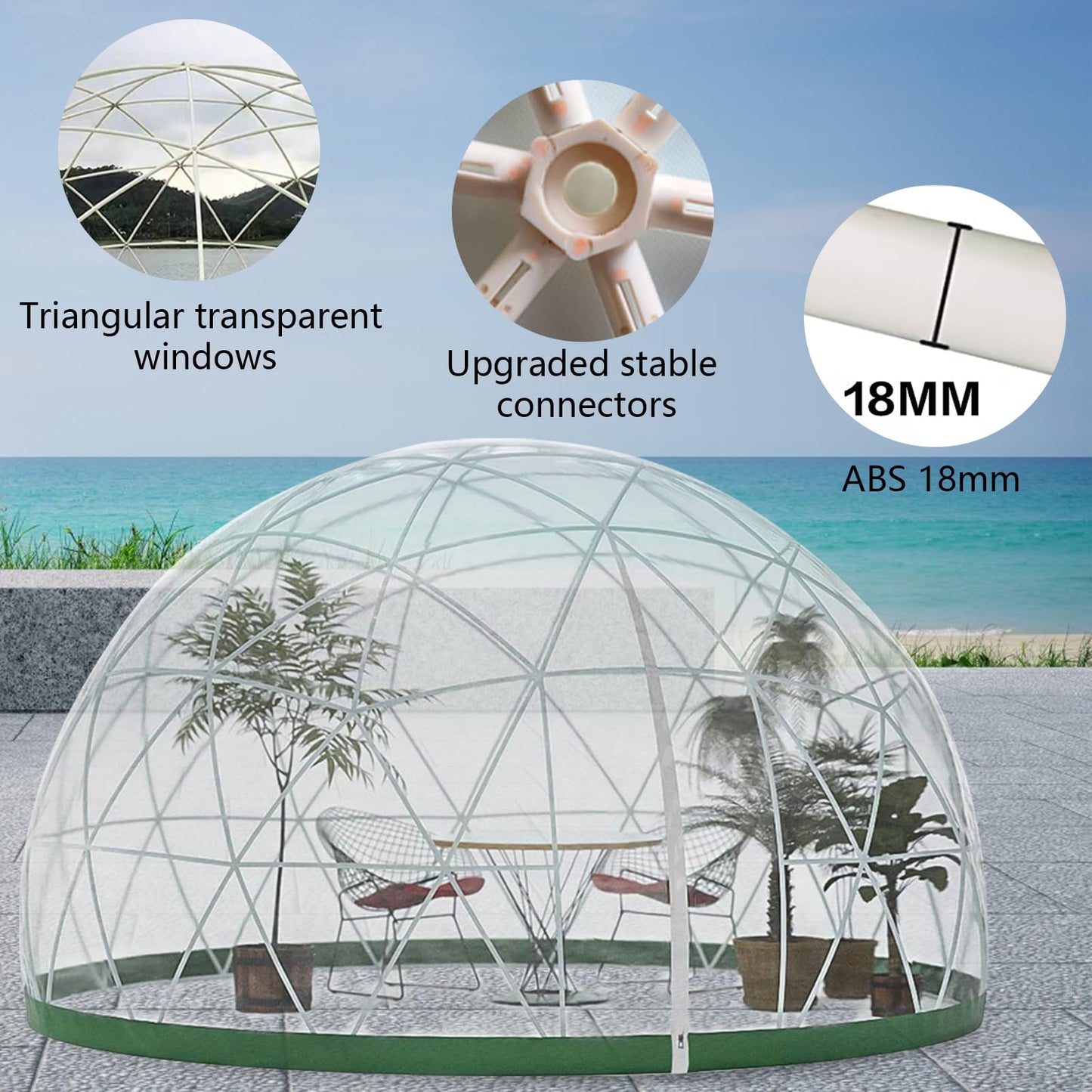 Gaonala 12ft Bubble Tent Dome