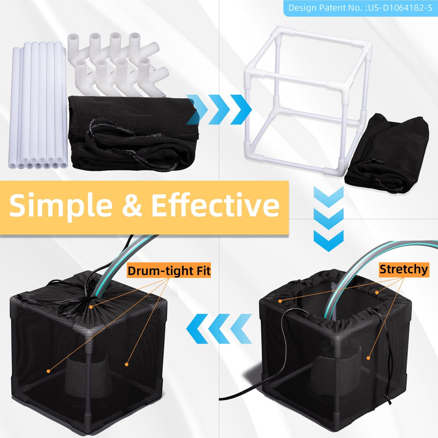 Fineday 5" Anti-Clogging Pond Filter