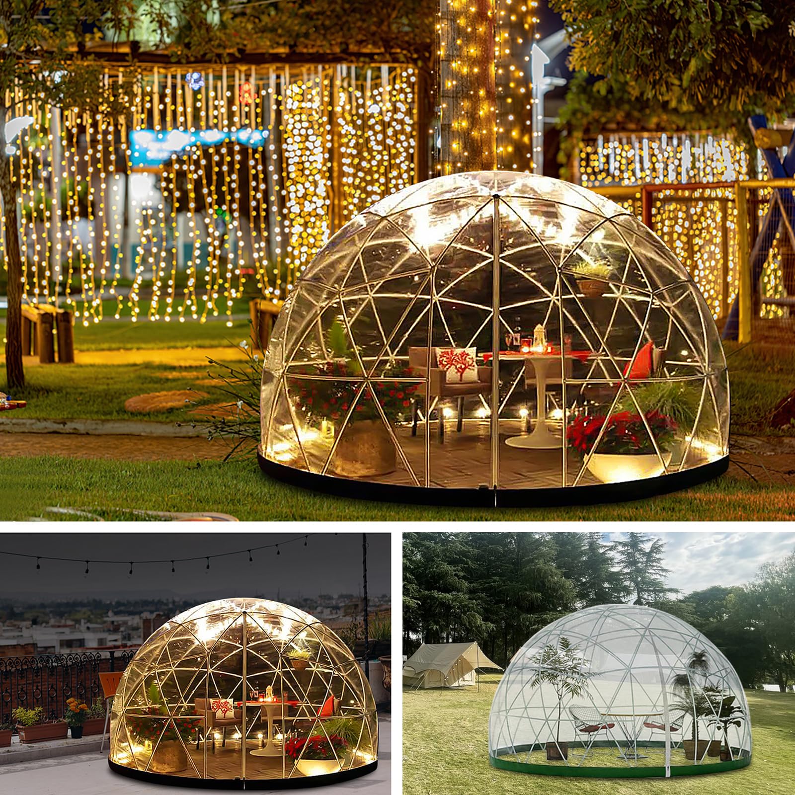 garden dome tent Gaonala 12ft Bubble Tent Dome – The Happy Gardening Life
