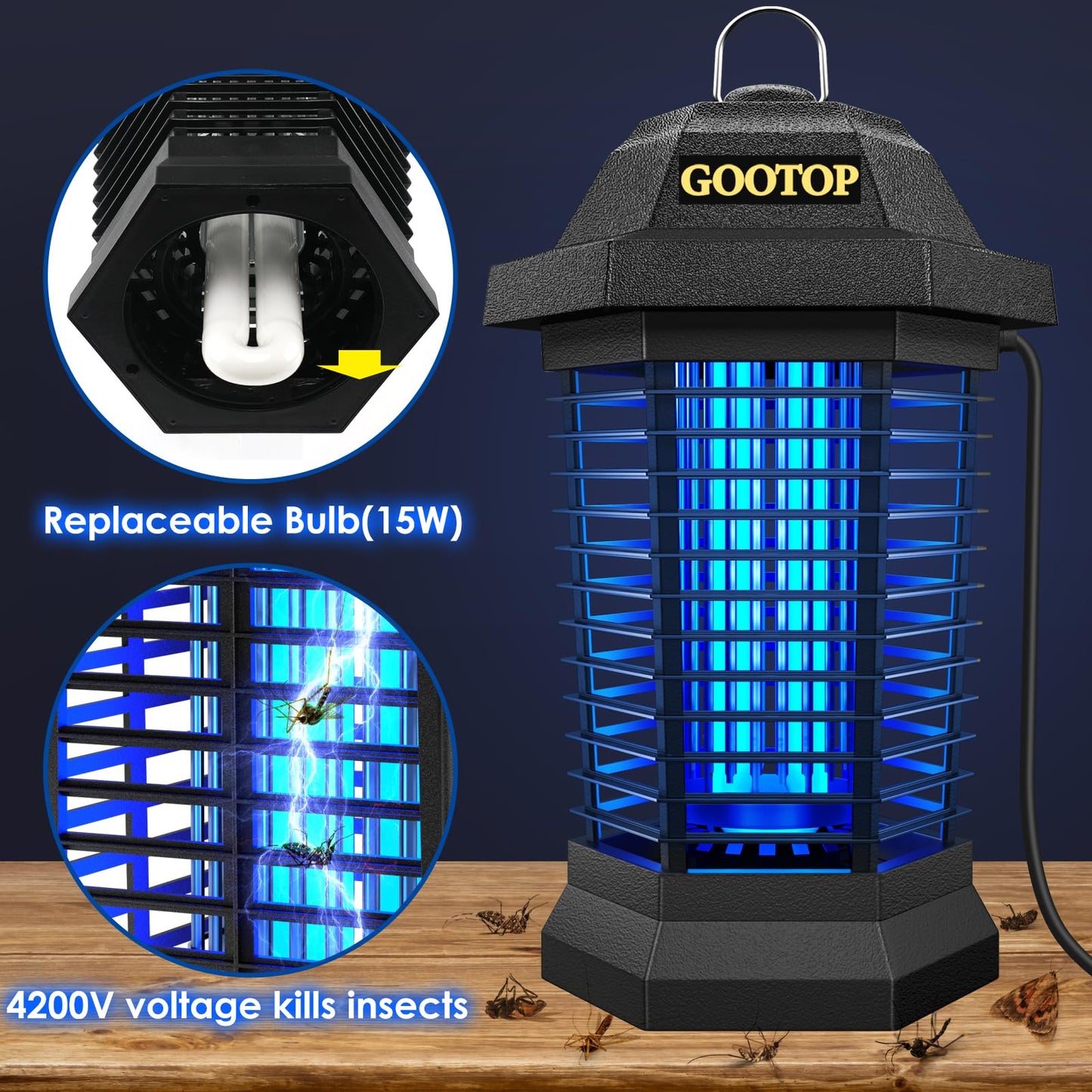 4200V Electric Mosquito Killer for Indoor/Outdoor