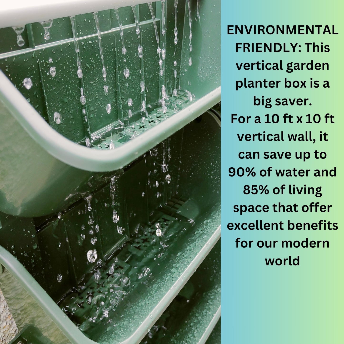 8-Pack Vertical Wall Planters