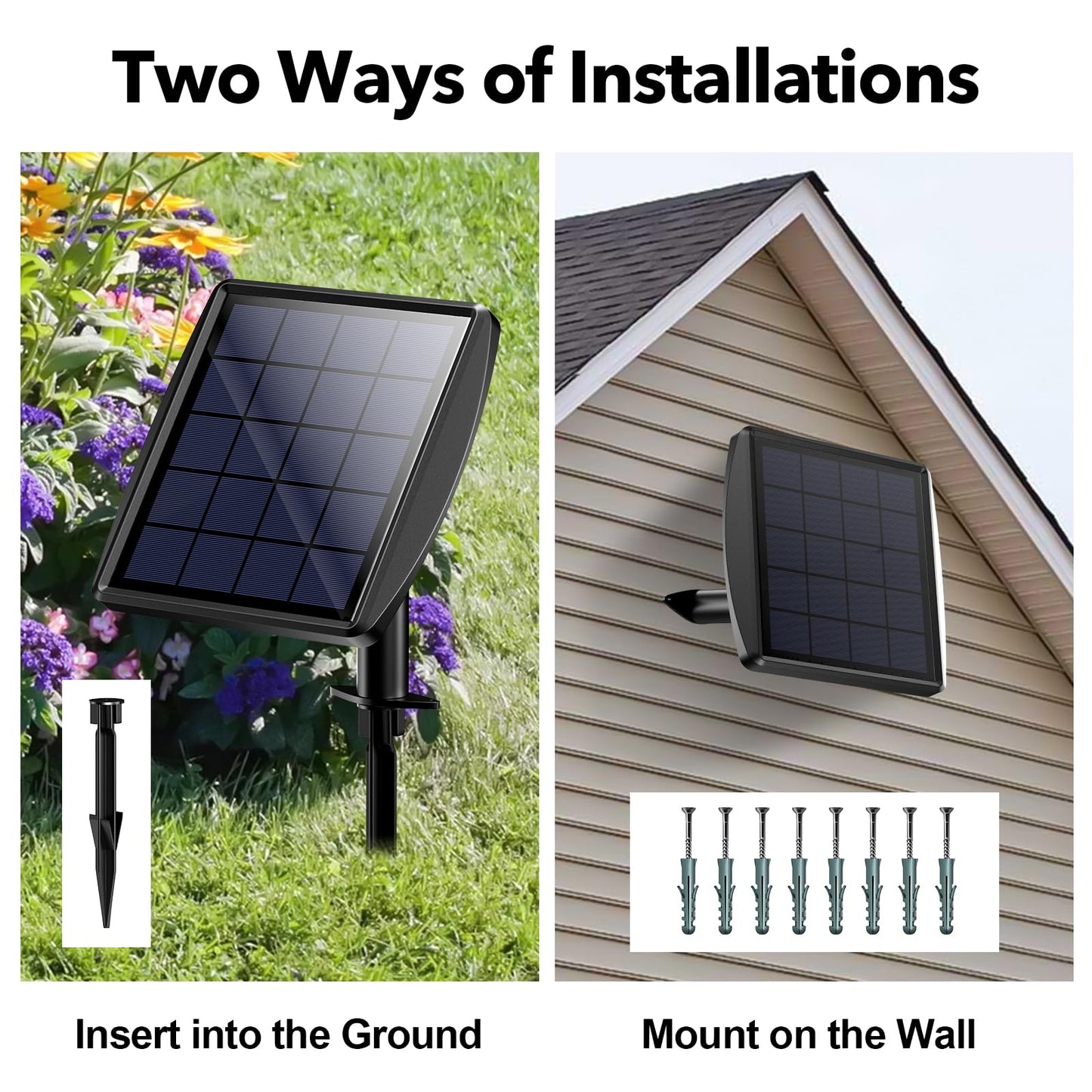 Solar Pond Lights, 3-in-1 IP68 Waterproof, Warm White LED