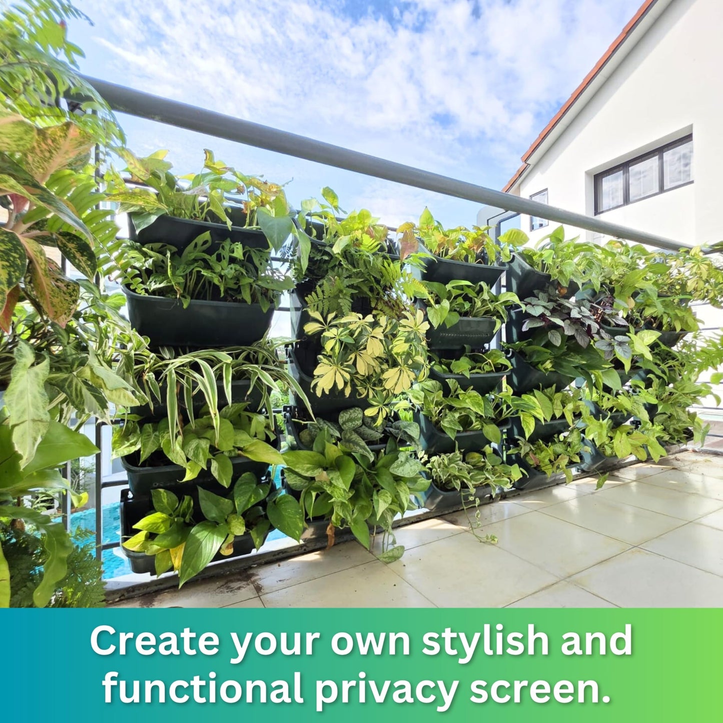 8-Pack Vertical Wall Planters