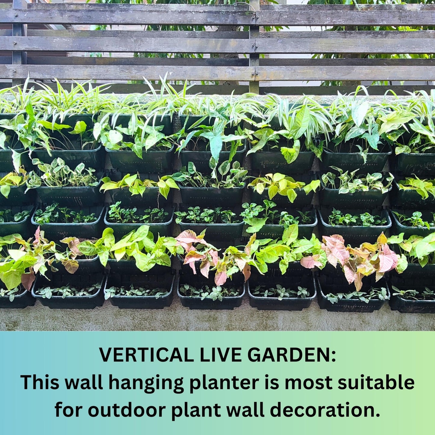 8-Pack Vertical Wall Planters