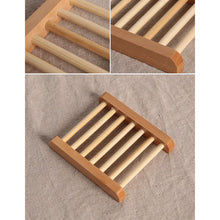 Load image into Gallery viewer, 1PC Holder Natural Wood Soap Tray Holder Dish
