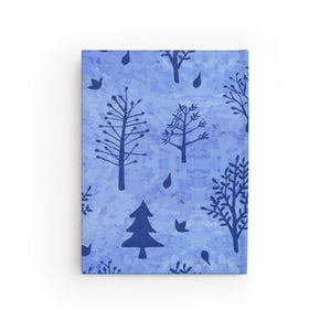 Winter Trees Journal Blank - Blue