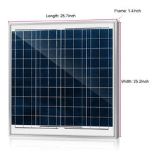 Load image into Gallery viewer, ACOPOWER 60 Watts Poly Solar Panel, 12V
