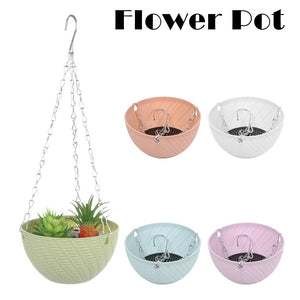 Flower Pot for Succulent Plants Round Plastic