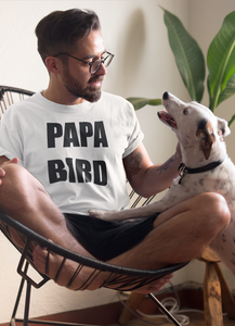 Papa Bird White T-shirt