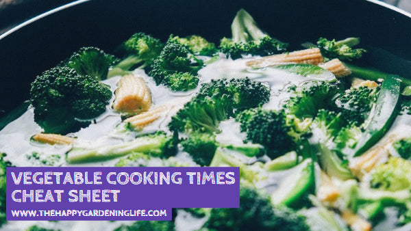 Vegetable Cooking Times Cheat Sheet