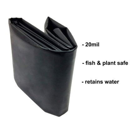 10x13 FT 20 Mil HDPE Pond Liner