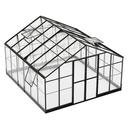 Jocisland Polycarbonate Greenhouse with 4 Vents