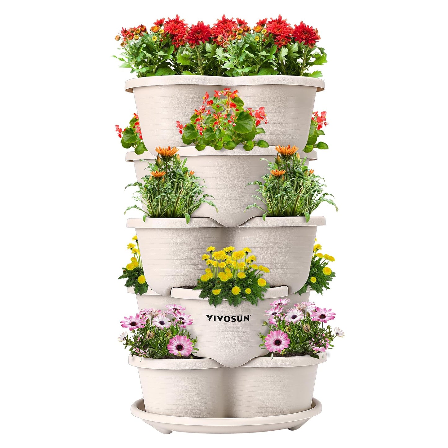 VIVOSUN 5-Tier Vertical Stackable Planter