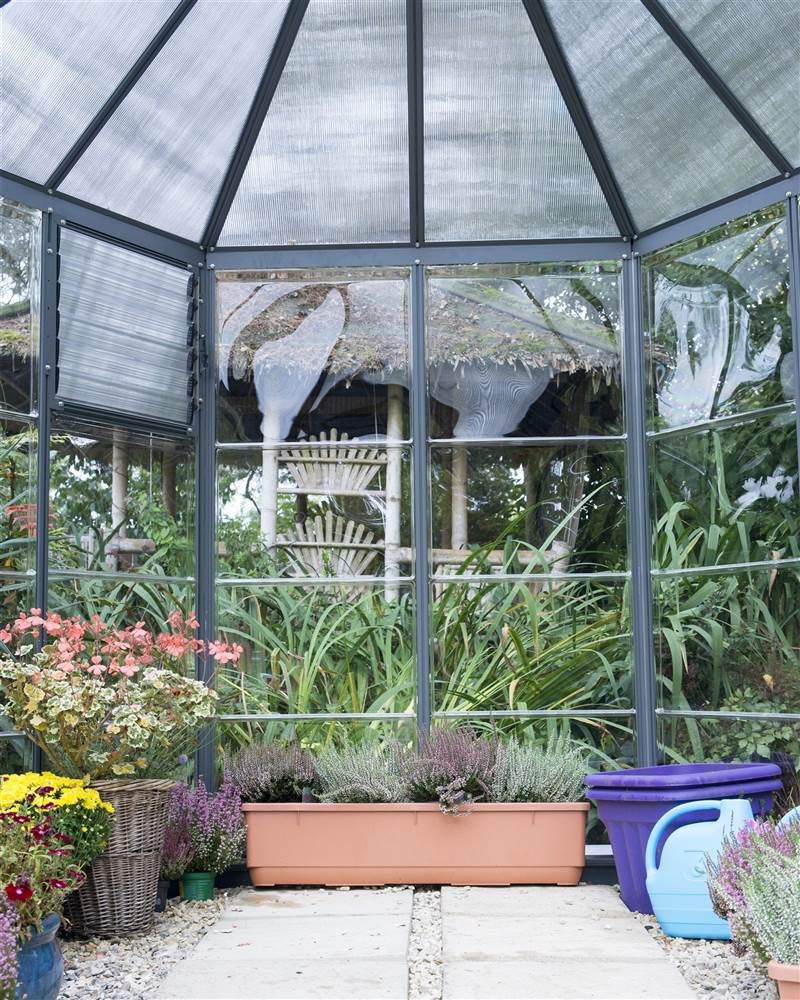 Palram - Canopia Oasis 7x8 FT Hexagon Greenhouse Kit