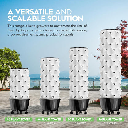 Nutraponics 48-Plant Hydroponic Tower Garden