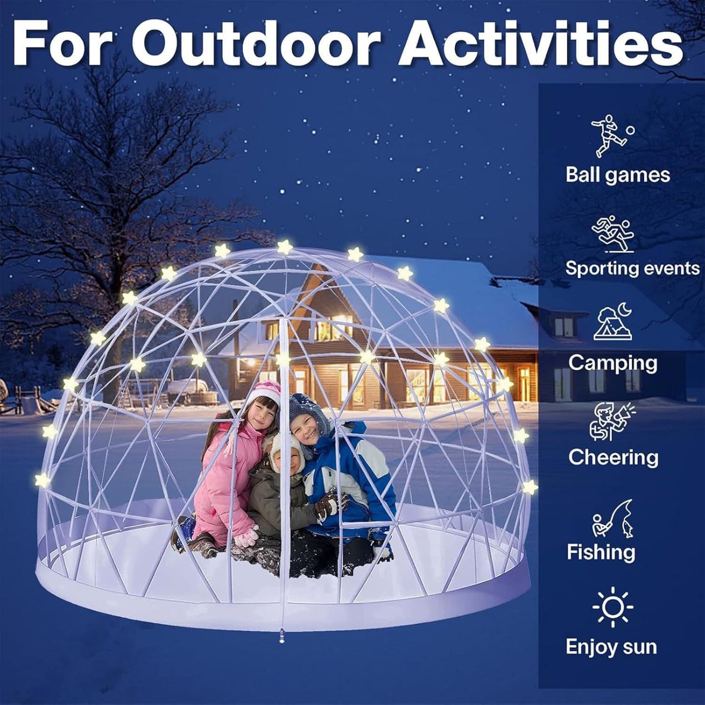 Hoiaost 10/12ft Bubble Tent Dome