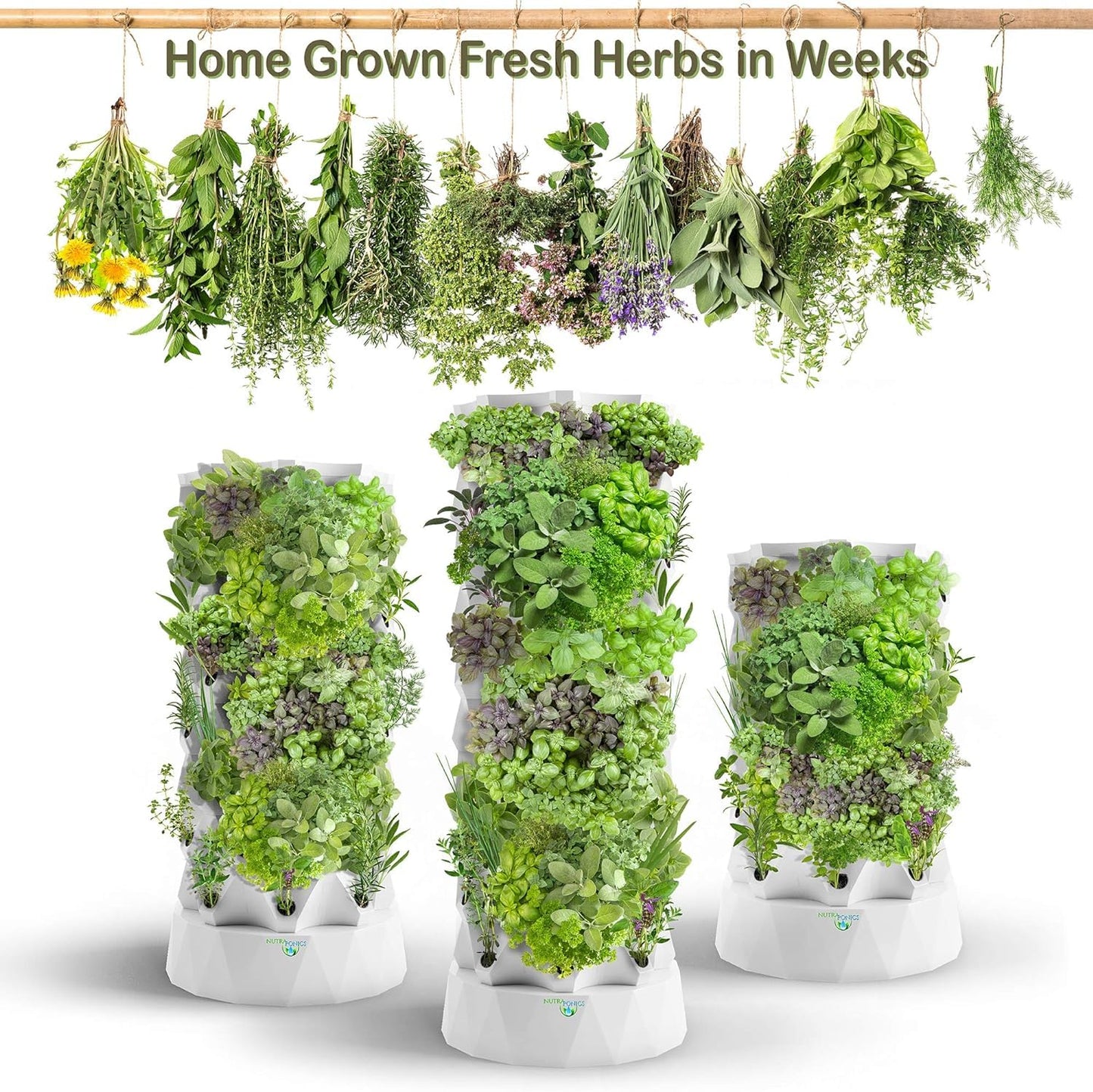 Nutraponics 48-Plant Hydroponic Tower Garden