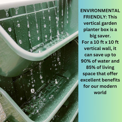 8-Pack Vertical Wall Planters