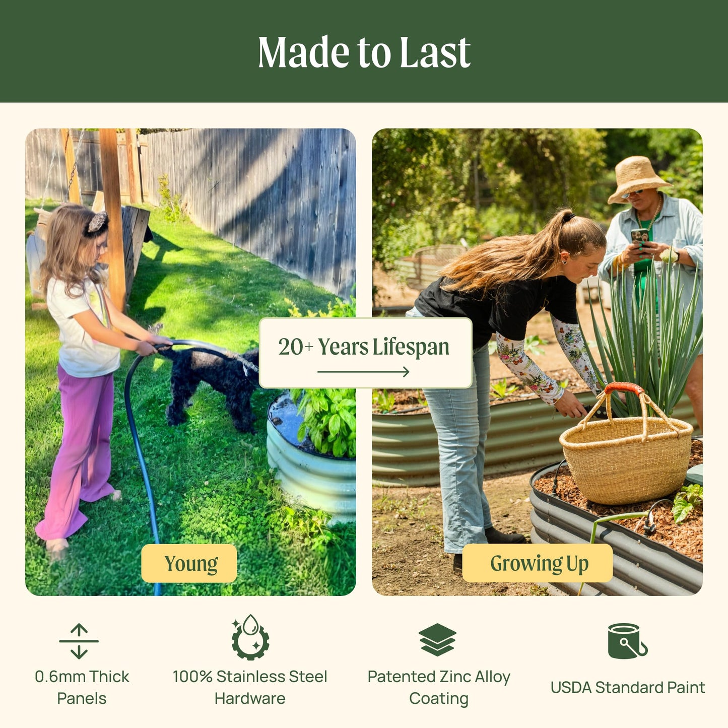 Vego Garden 9-in-1 Modular Raised Garden Bed Kit
