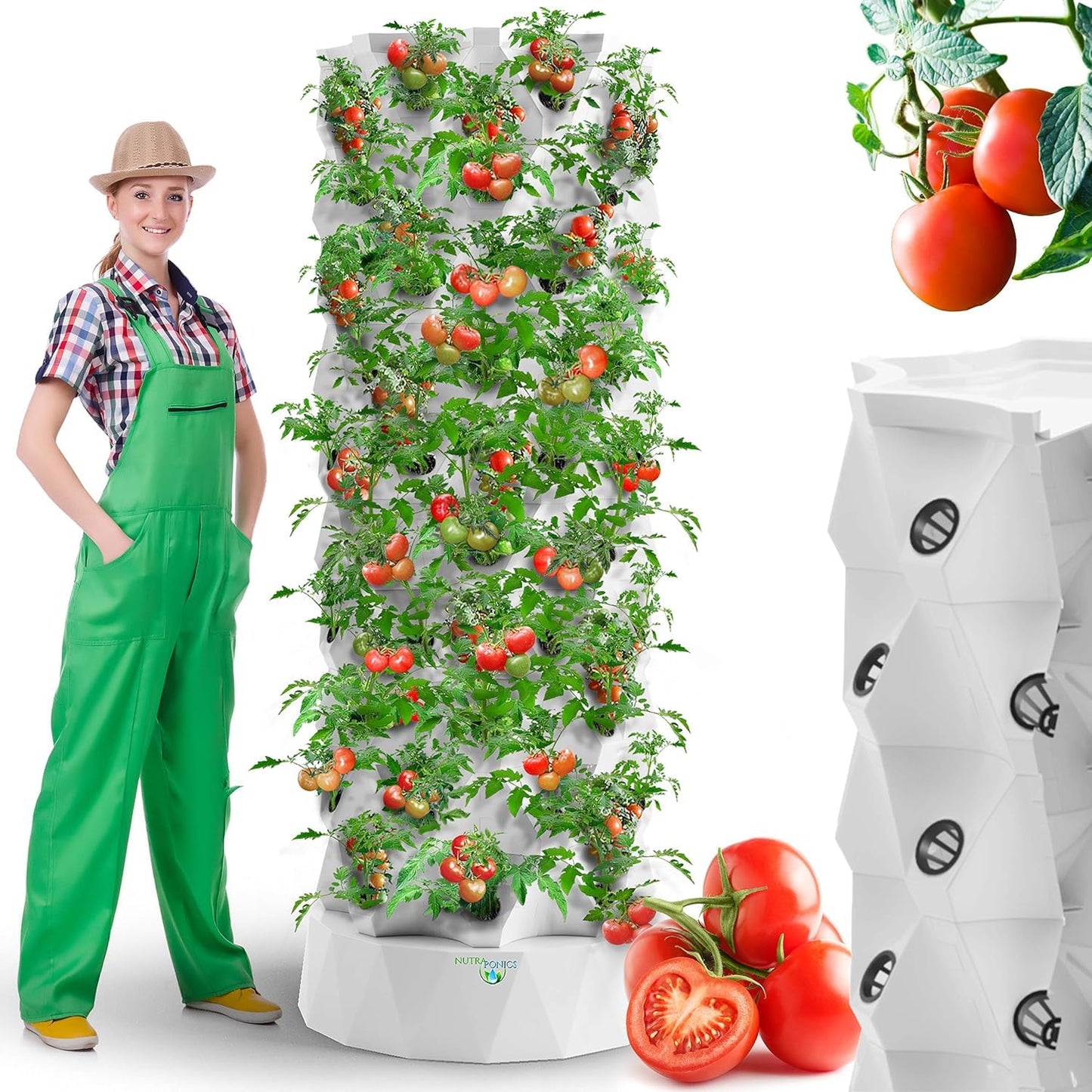 Nutraponics 48-Plant Hydroponic Tower Garden