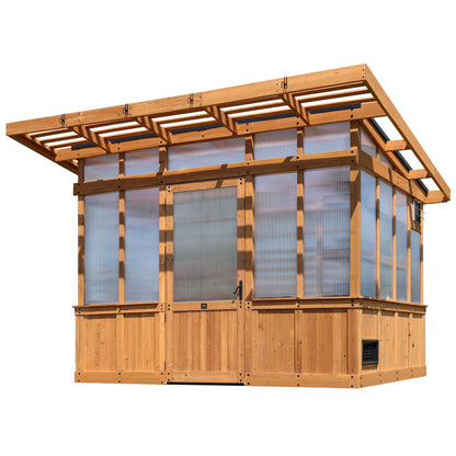 Backyard Discovery Poppy 11'x7' Cedar Greenhouse Kit