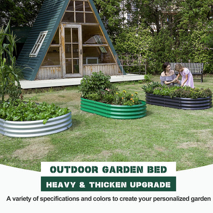 Land Guard Galvanized Raised Garden Bed Kit