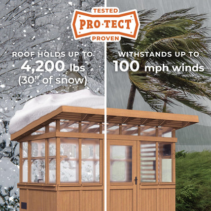 Backyard Discovery Poppy 11'x7' Cedar Greenhouse Kit