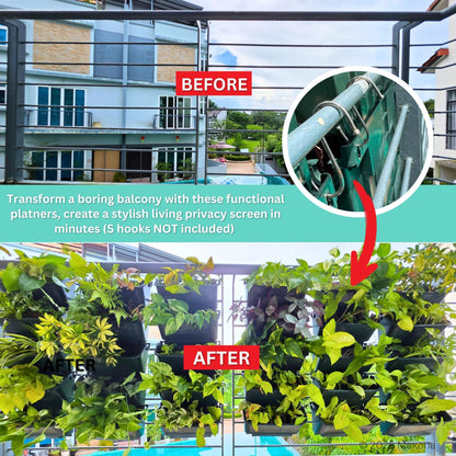 8-Pack Vertical Wall Planters