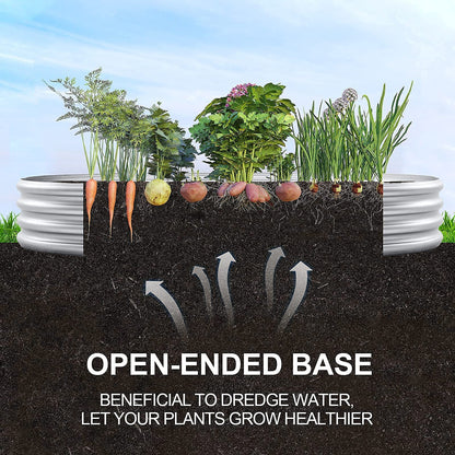 Land Guard Galvanized Raised Garden Bed Kit