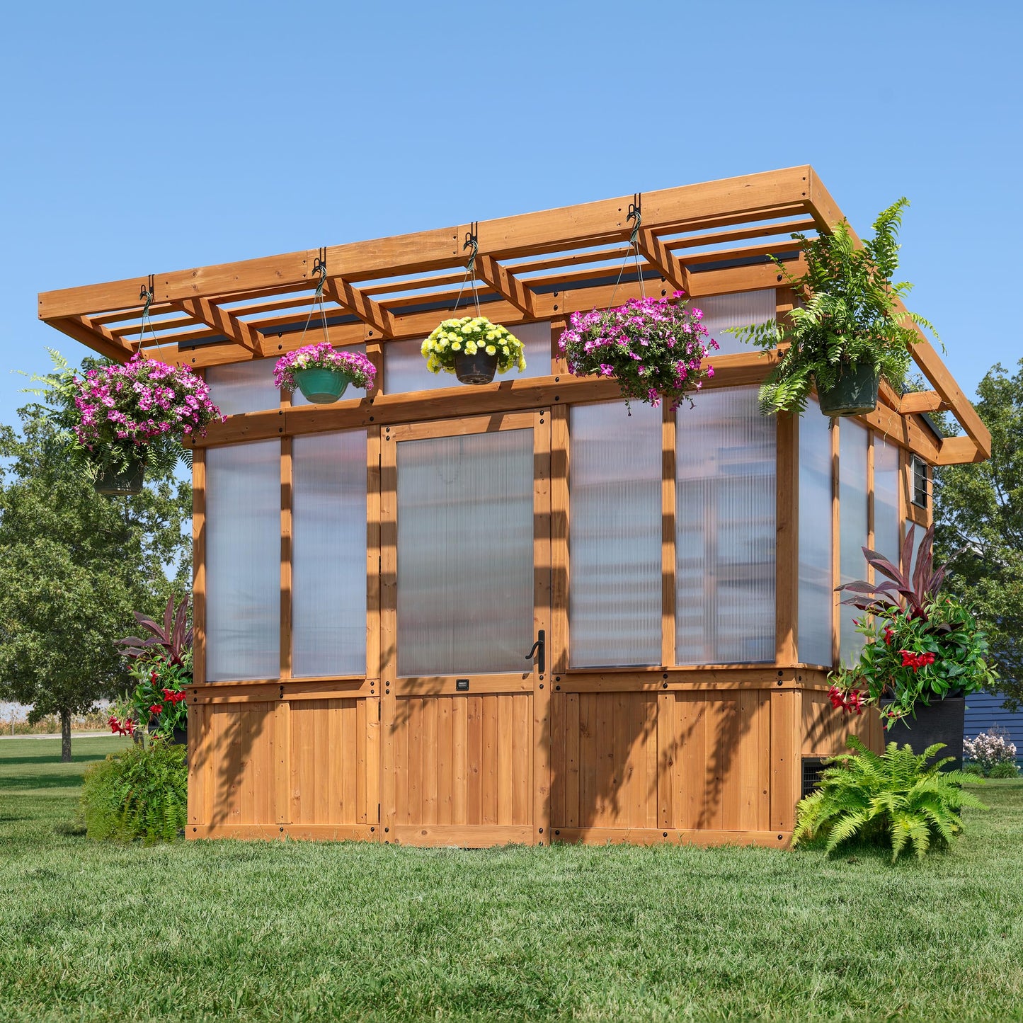 Backyard Discovery Poppy 11'x7' Cedar Greenhouse Kit