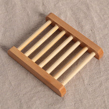Load image into Gallery viewer, 1PC Holder Natural Wood Soap Tray Holder Dish
