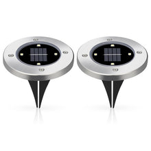 Load image into Gallery viewer, 4pcs 4 LEDs Solar Powered Lamp IP65 Waterproof
