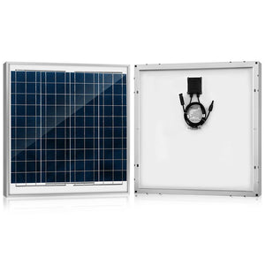 ACOPOWER 60 Watts Poly Solar Panel, 12V