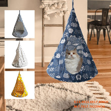 Load image into Gallery viewer, Cat Tent Hammock Hanging Bed Tent Cone Shape
