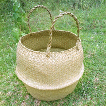 Load image into Gallery viewer, Foldable Seagrass Woven Storage Basket
