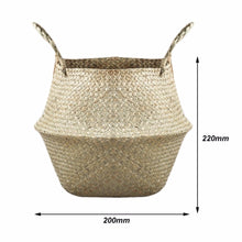 Load image into Gallery viewer, Foldable Seagrass Woven Storage Basket
