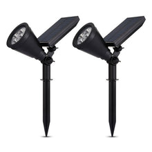 Load image into Gallery viewer, LightMe 2pcs 4 LEDs Solar Lamp 2-In-1 Waterproof
