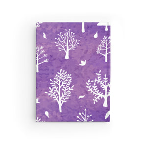 Winter Trees Journal Blank - Purple