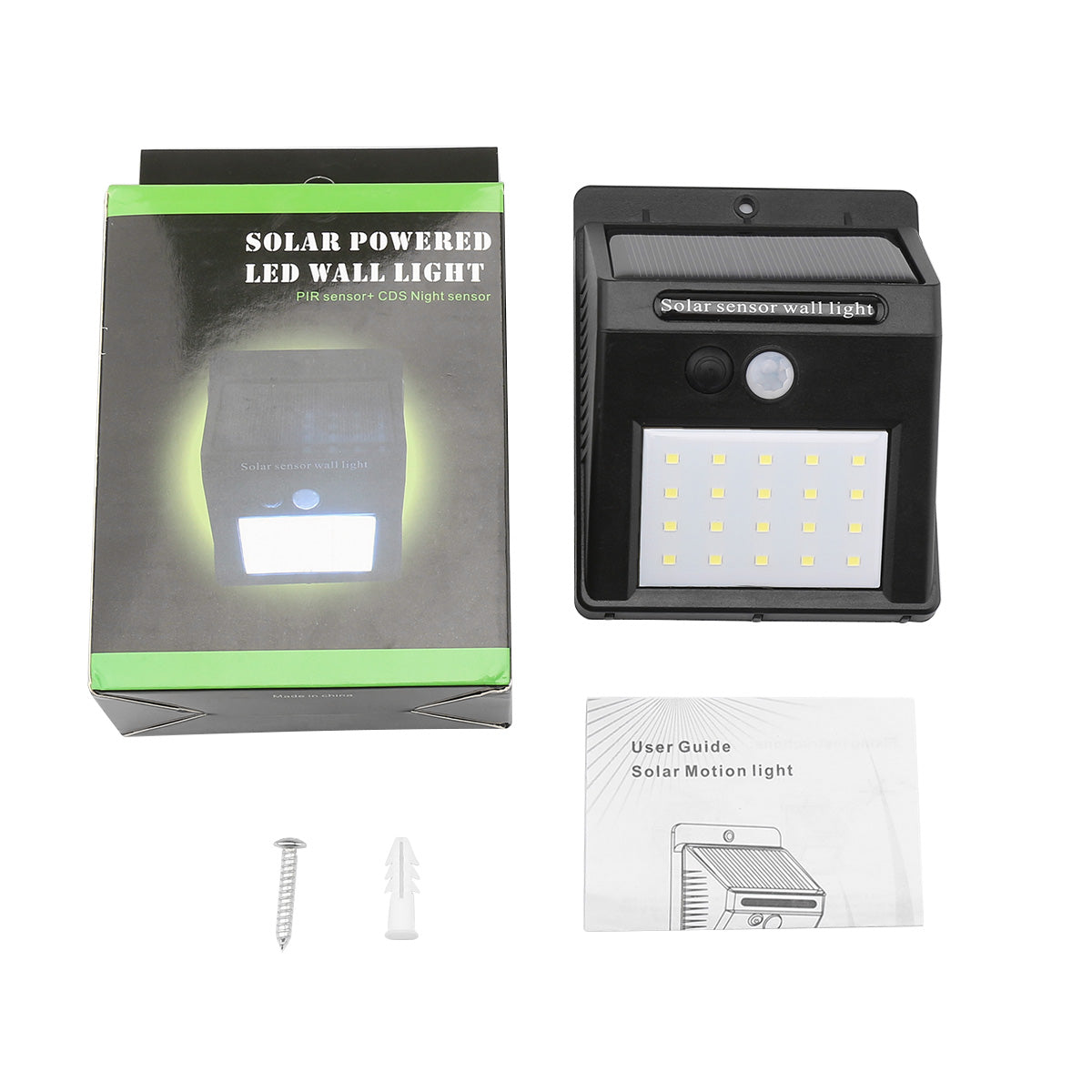 20 LED Sensor de Movimiento Wall Light