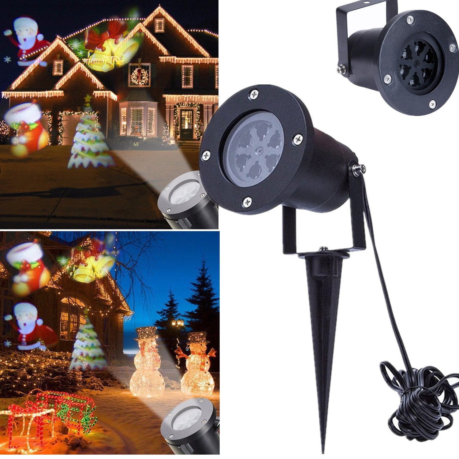 Dropship Outdoor Waterproof Christmas Snowflake LED Projector